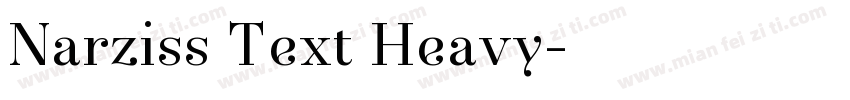Narziss Text Heavy字体转换